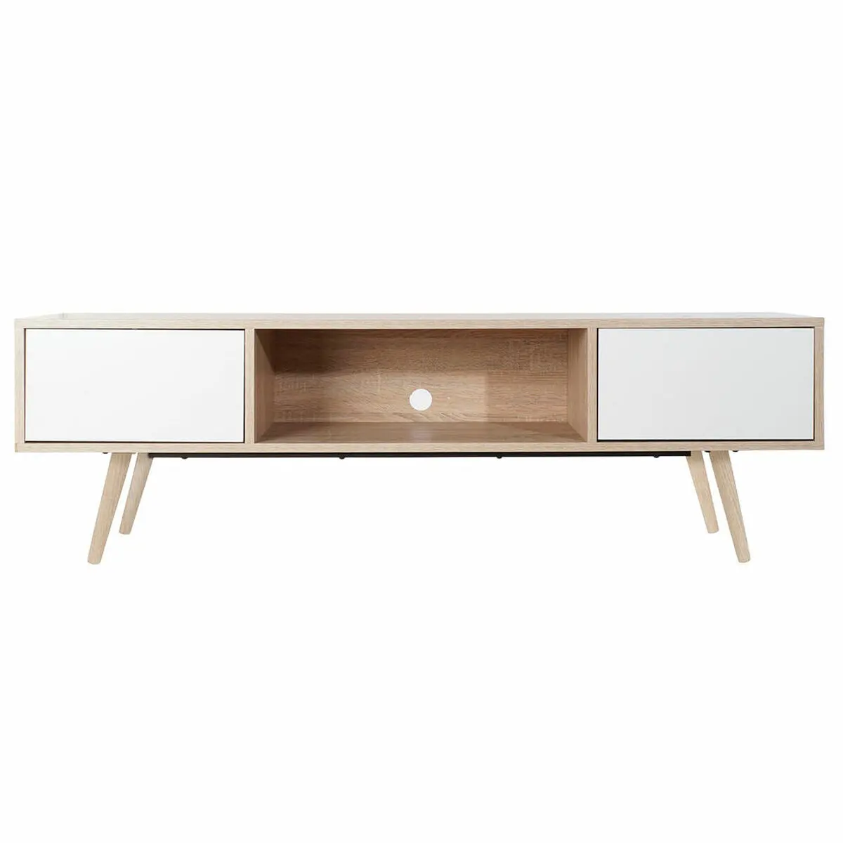 Tv Furniture Dkd Home Decor White Metal Mdf Wood (160 X 40 X 50 Cm) 1