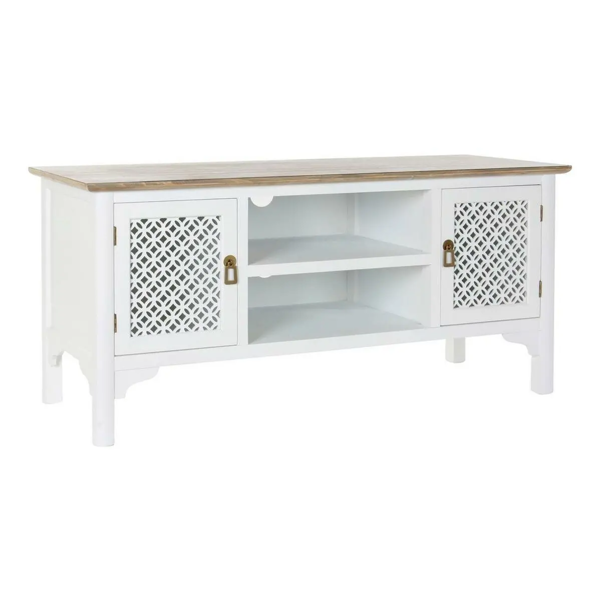 Tv Furniture Dkd Home Decor 8424001812066 White Multicolour Light Brown Fir 120 X 45 X 58 Cm 1