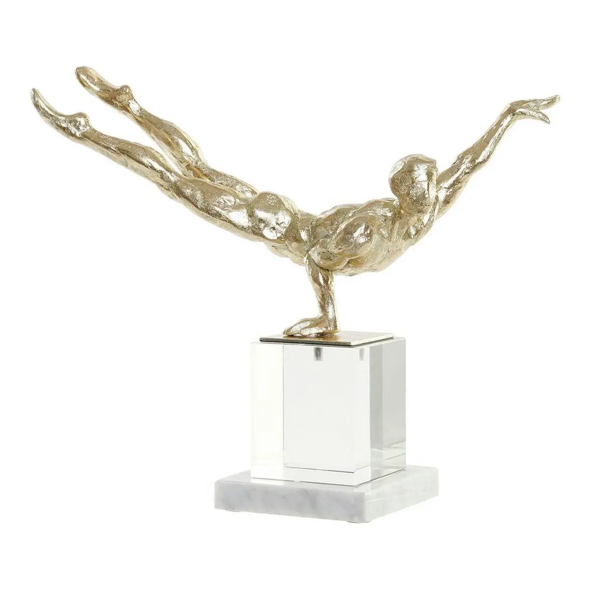 Decorative Figure Dkd Home Decor Golden Gymnast 30 X 10 X 27 Cm 4 Kg 1