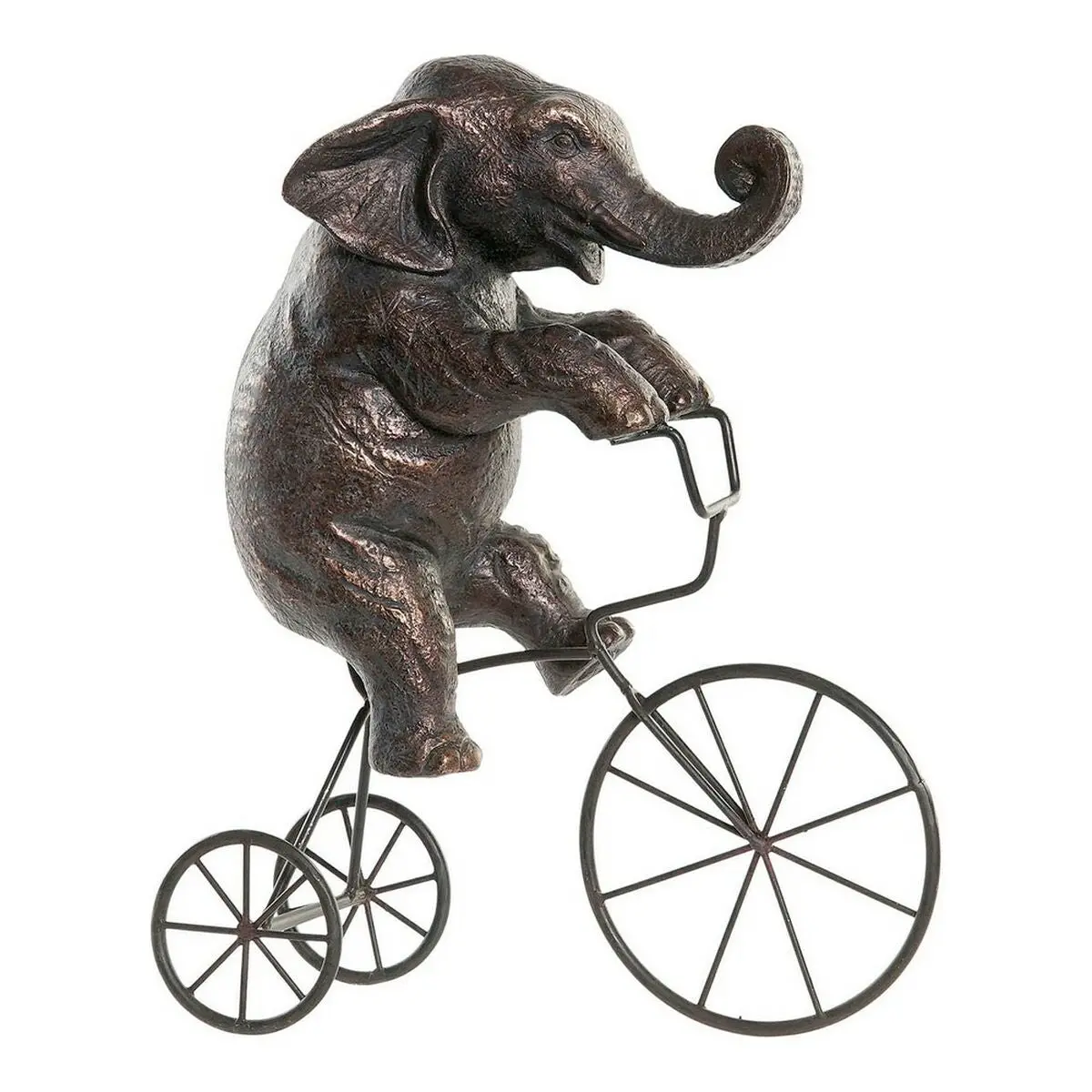 Decorative Figure Dkd Home Decor Black Elephant Modern 30 X 12 X 37 Cm 1