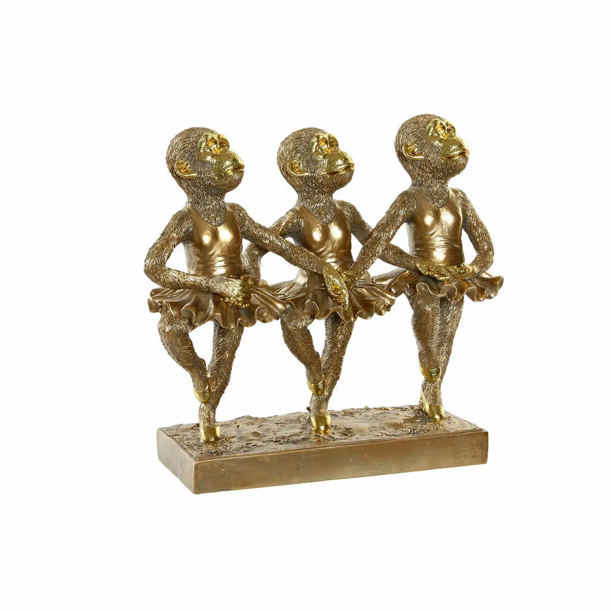 Decorative Figure Dkd Home Decor Fz-95092 Golden Colonial Monkey Monkeys 32,5 X 12,5 X 29 Cm 1
