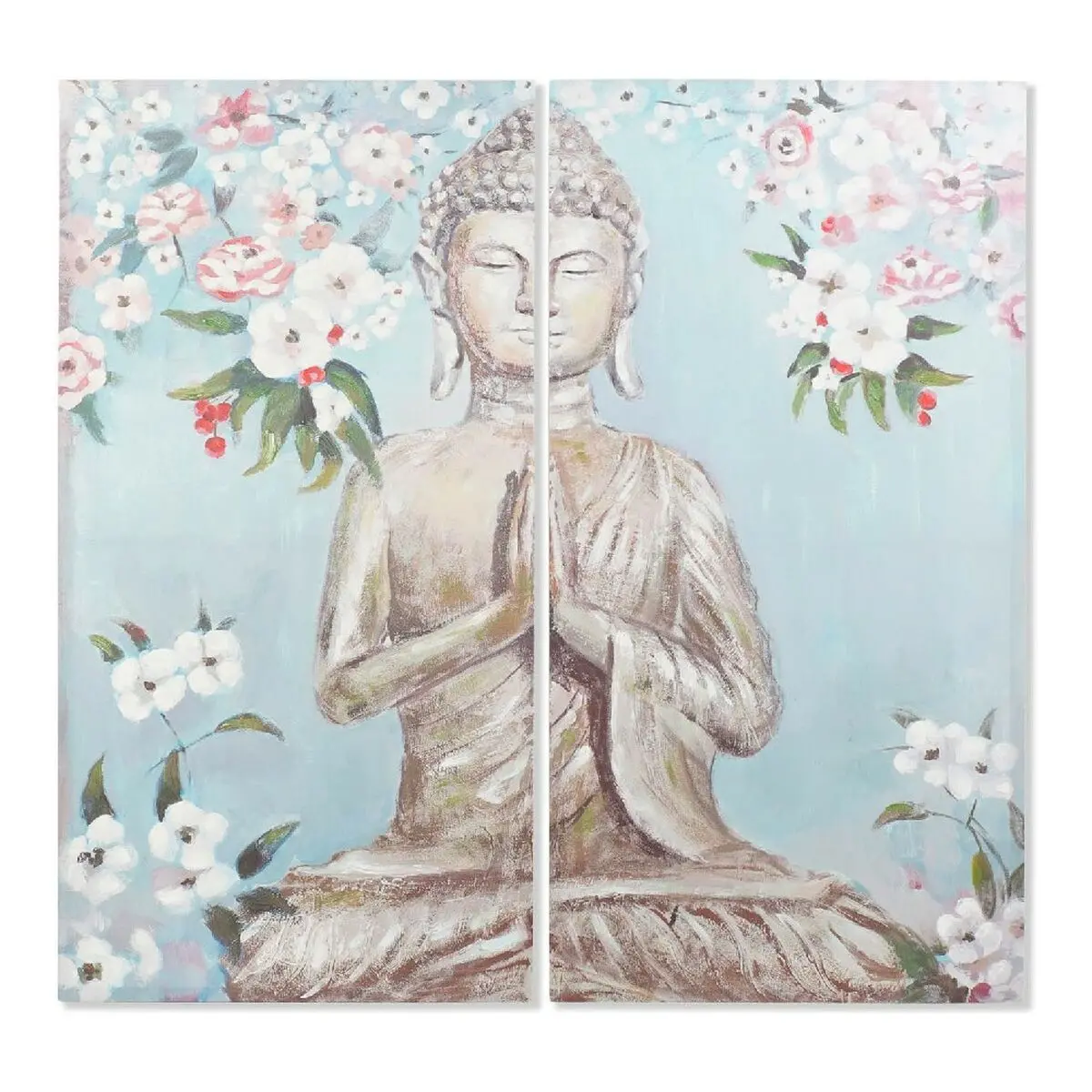 Canvas Dkd Home Decor Canvas 140 X 3 X 140 Cm Buddha 1