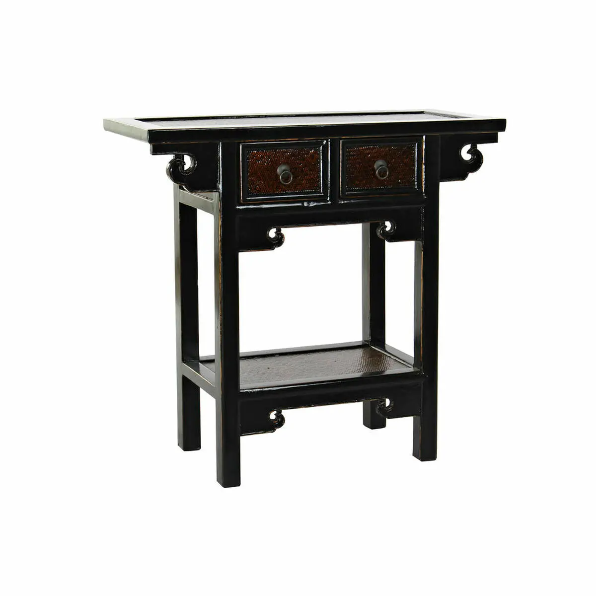Console Dkd Home Decor Black Dark Brown 85 X 35 X 80 Cm 1
