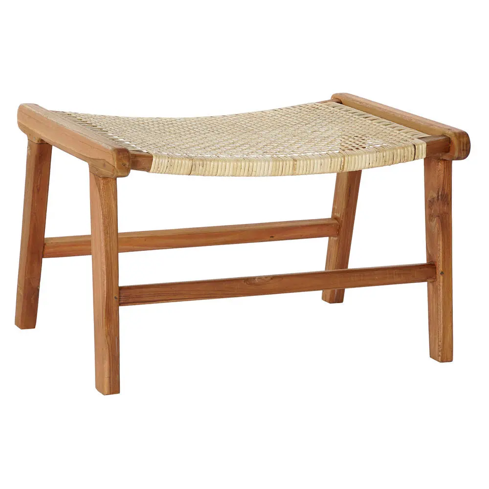 Bench Dkd Home Decor   65 X 47 X 40 Cm Natural Teak Plastic Multicolour Light Brown 1