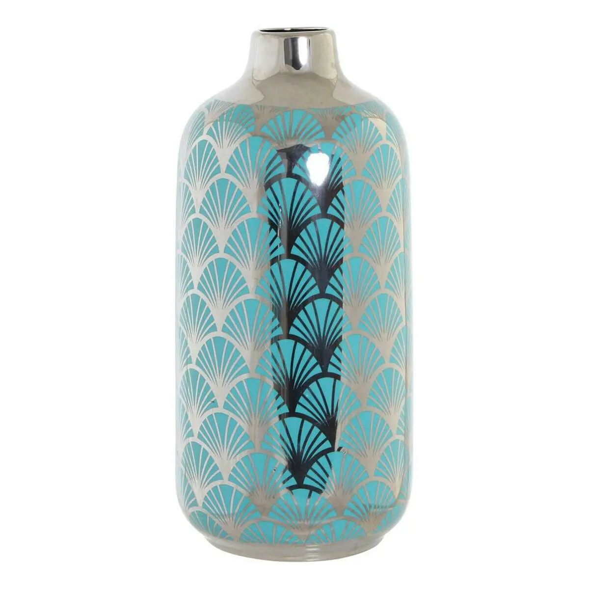Vase Dkd Home Decor Porcelain Turquoise Oriental (15 X 15 X 41.5 Cm) 1
