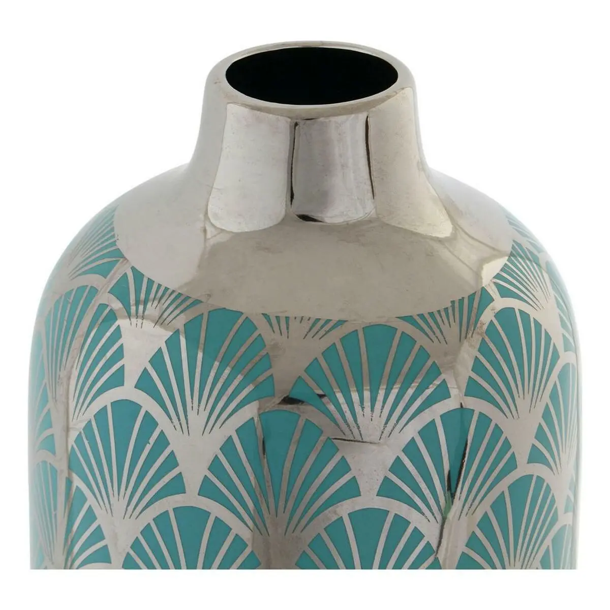 Vase Dkd Home Decor Porcelain Turquoise Oriental (15 X 15 X 41.5 Cm) 2