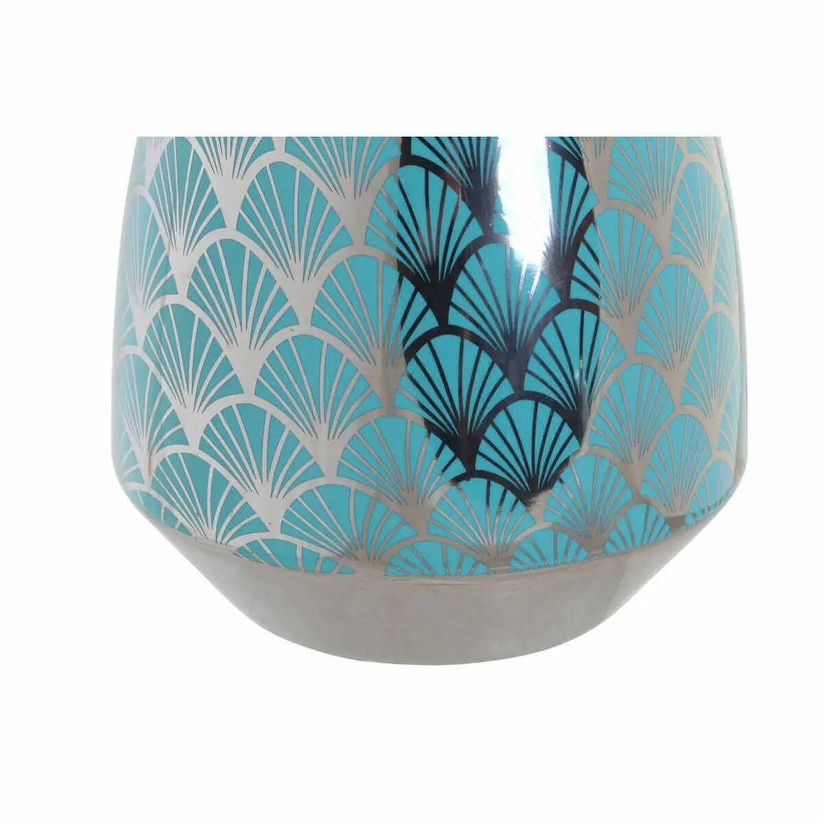 Vase Dkd Home Decor Turquoise Porcelain Oriental (18 X 18 X 24 Cm) 2