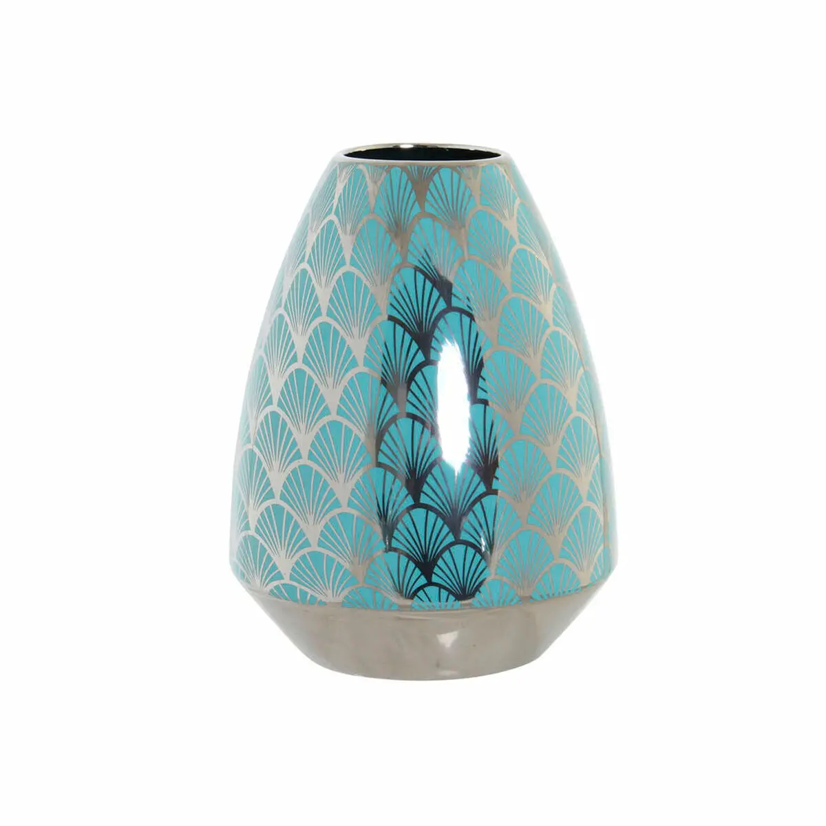 Vase Dkd Home Decor Turquoise Porcelain Oriental (18 X 18 X 24 Cm) 1