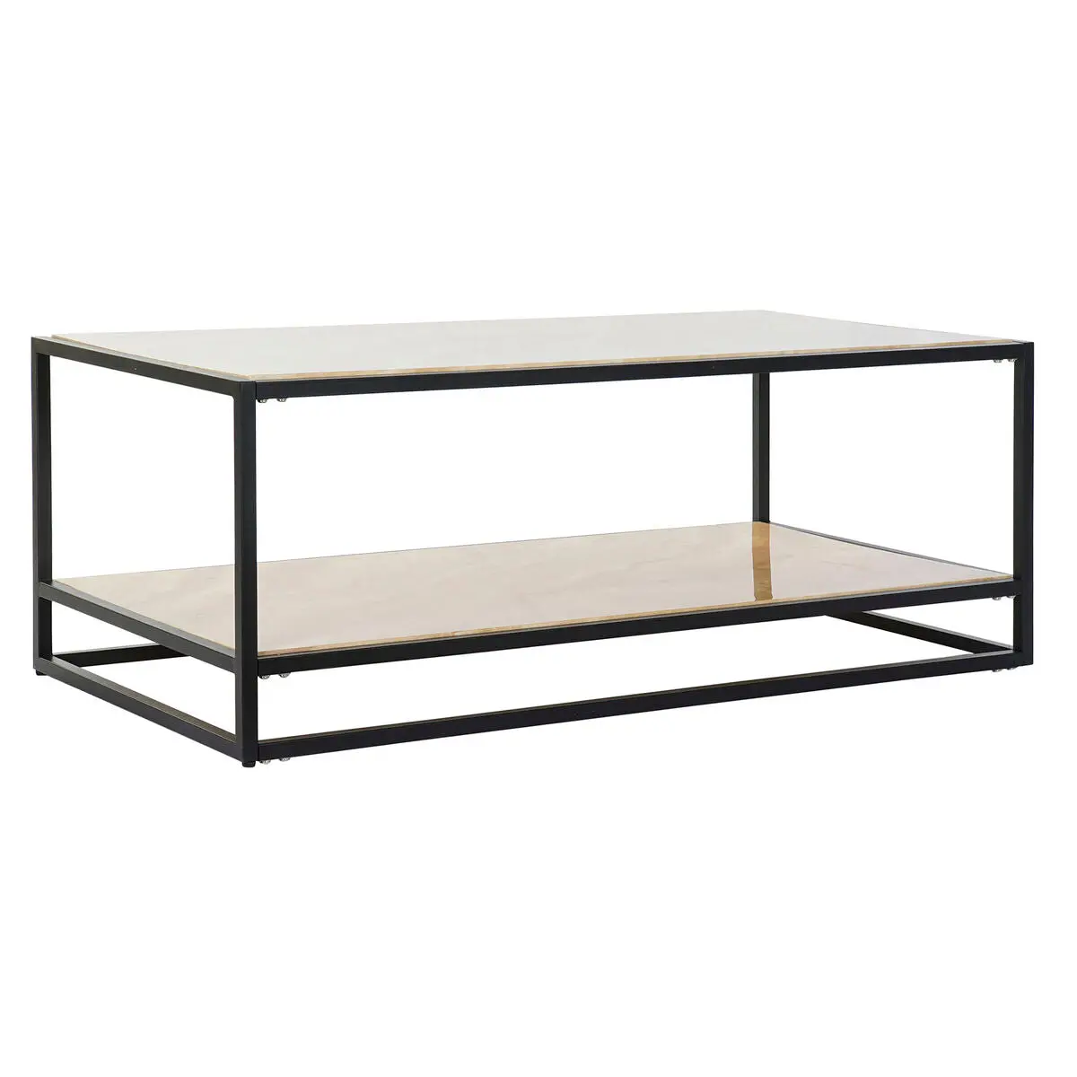 Side Table Dkd Home Decor Steel Silver Mdf Wood (120 X 60 X 45 Cm) 1