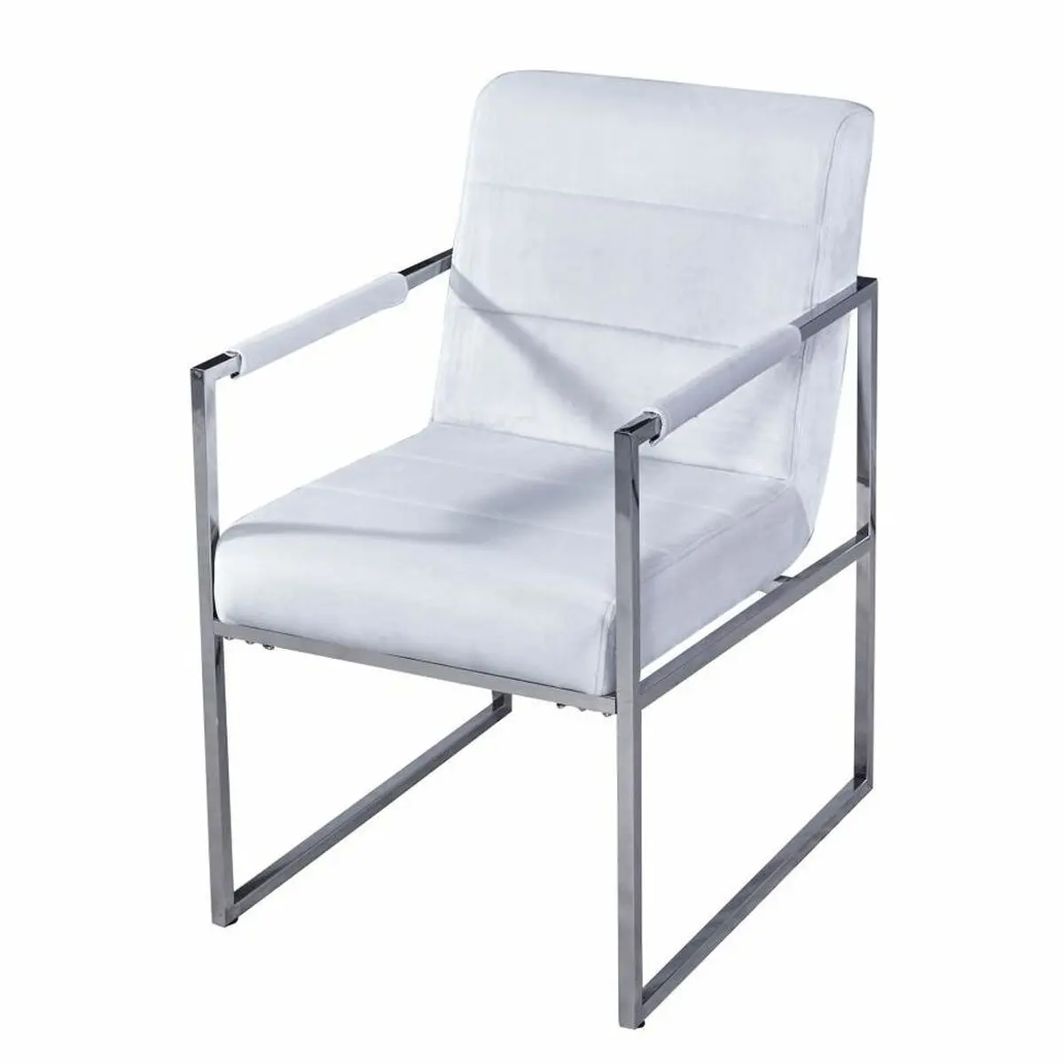 Armchair Dkd Home Decor White Steel Plastic 75 X 57 X 92 Cm 1