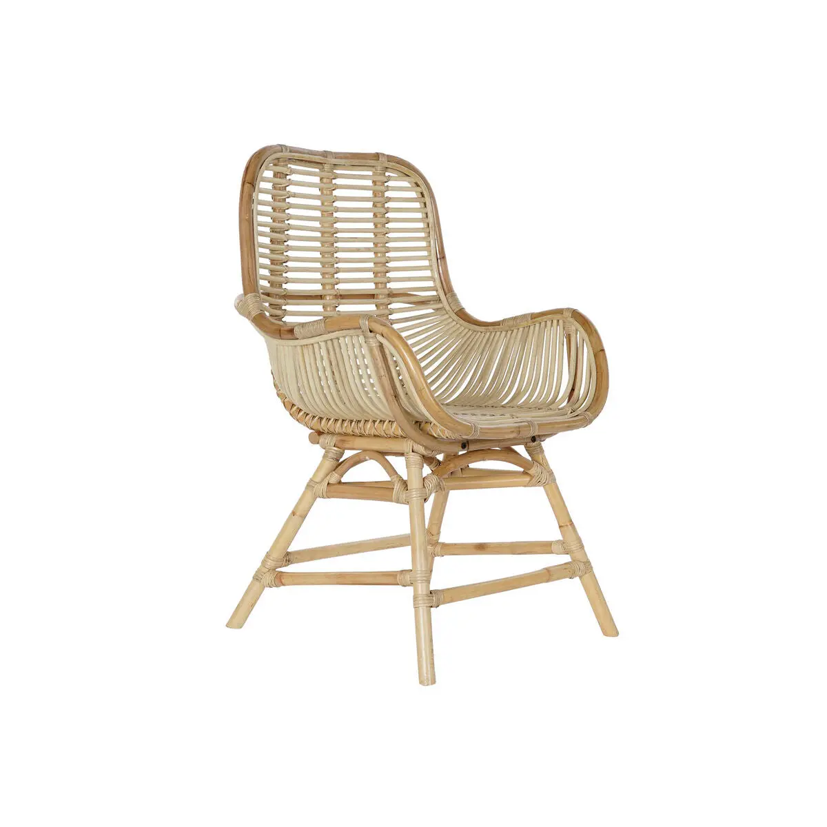 Garden Chair Dkd Home Decor Multicolour Natural Rattan 61 X 58 X 92 Cm 62 X 62 X 92 Cm 1