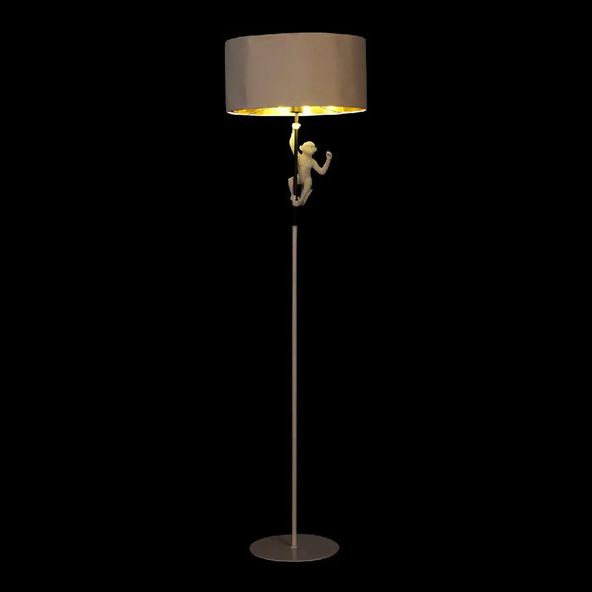 Floor Lamp Dkd Home Decor 8424001827312 44 X 44 X 166 Cm Black Golden Metal White Resin 220 V 50 W (2 Units) 2