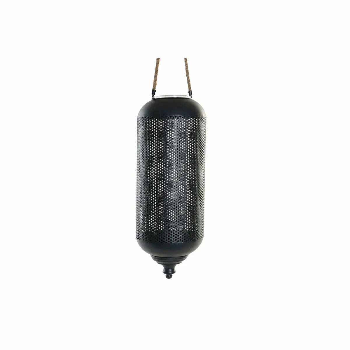 Candleholder Dkd Home Decor Black Metal Rope (22 X 22 X 63 Cm) 1