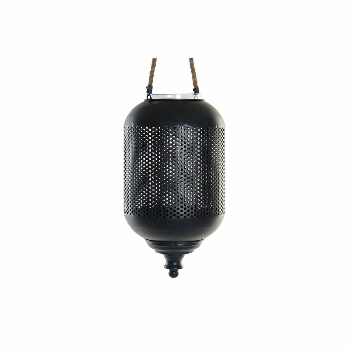 Lantern Dkd Home Decor Brown Black Metal Crystal Rope Loft 22 X 22 X 43 Cm 1