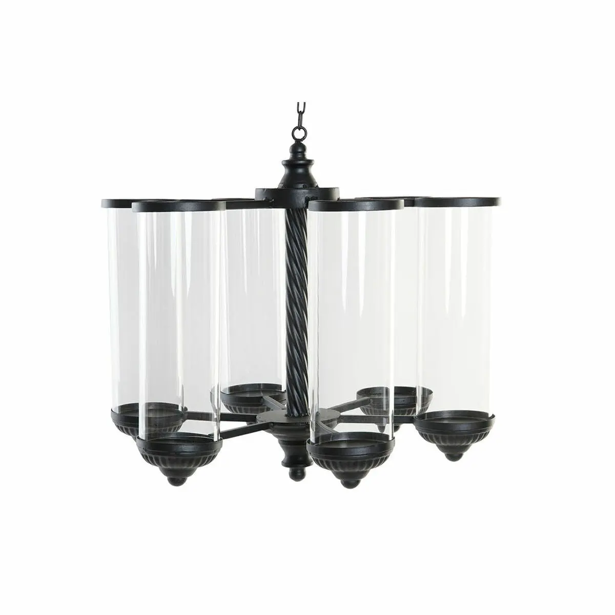 Candleholder Dkd Home Decor Black Metal Crystal 53 X 53 X 52 Cm 1