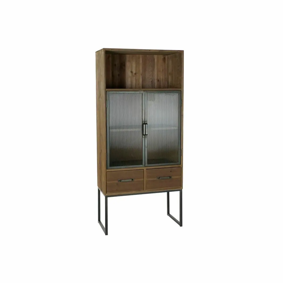 Cupboard Dkd Home Decor Black Wood Metal Crystal (70 X 34.5 X 160 Cm) 1