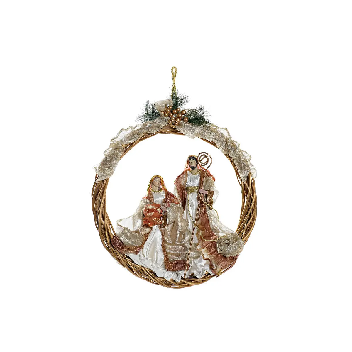 Advent Wreathe Dkd Home Decor Nacimiento Poliester 49X5x49 Plastic (Refurbished B) 1