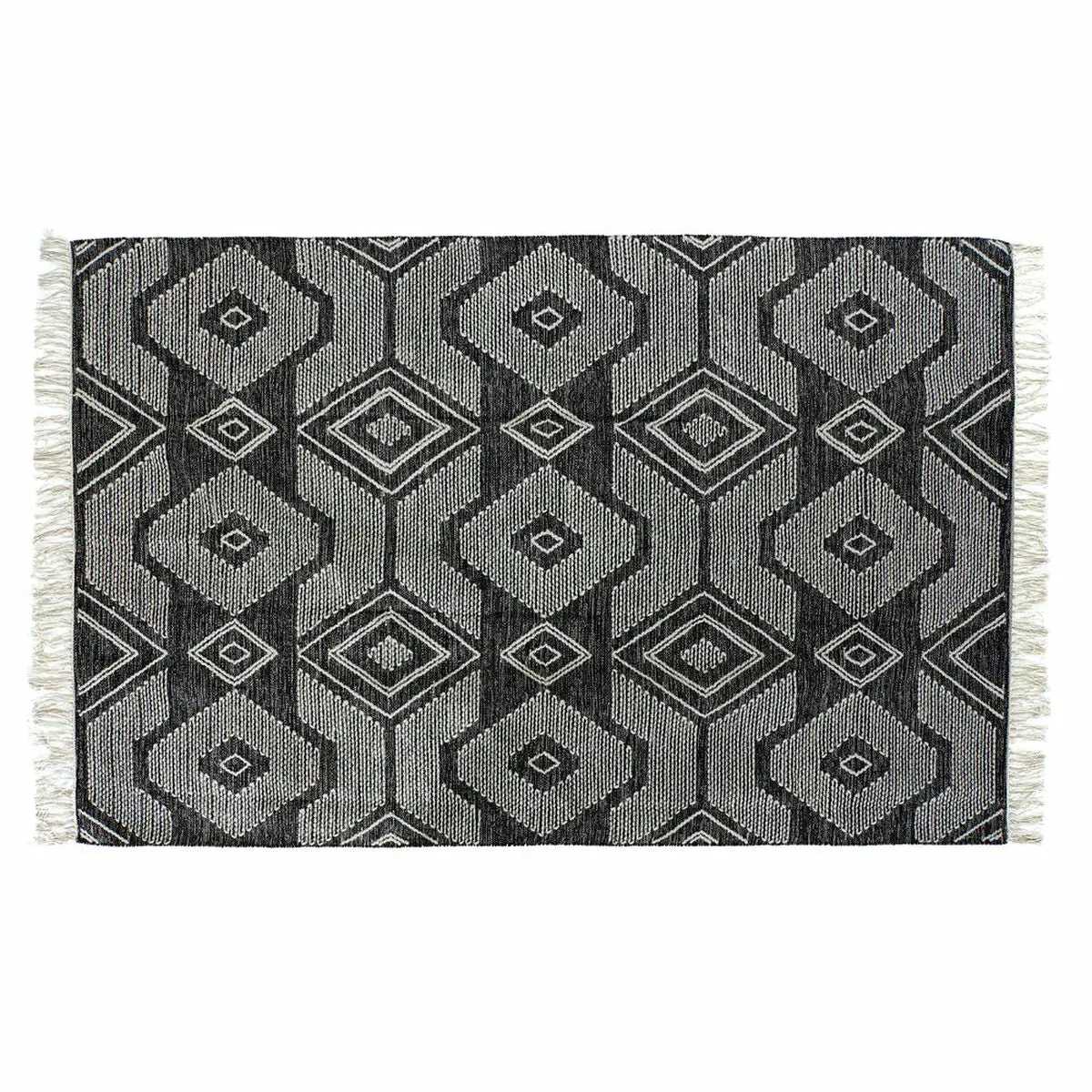 Carpet Dkd Home Decor White Black Cotton (200 X 290 X 1 Cm) 1
