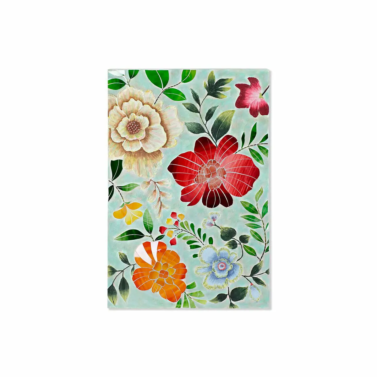 Canvas Dkd Home Decor Multicolour Flowers 80 X 4 X 120 Cm (1 Unit) 1