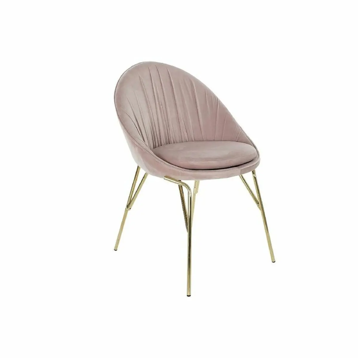 Dining Chair Dkd Home Decor Pink Golden 60 X 60 X 85 Cm 1