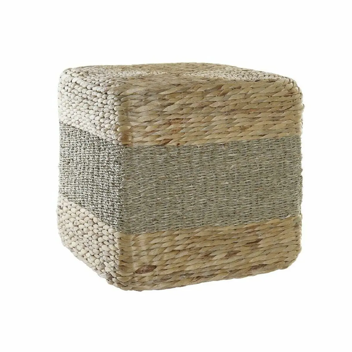 Footrest Dkd Home Decor Multicolour Natural Boho 42 X 42 X 40 Cm 1