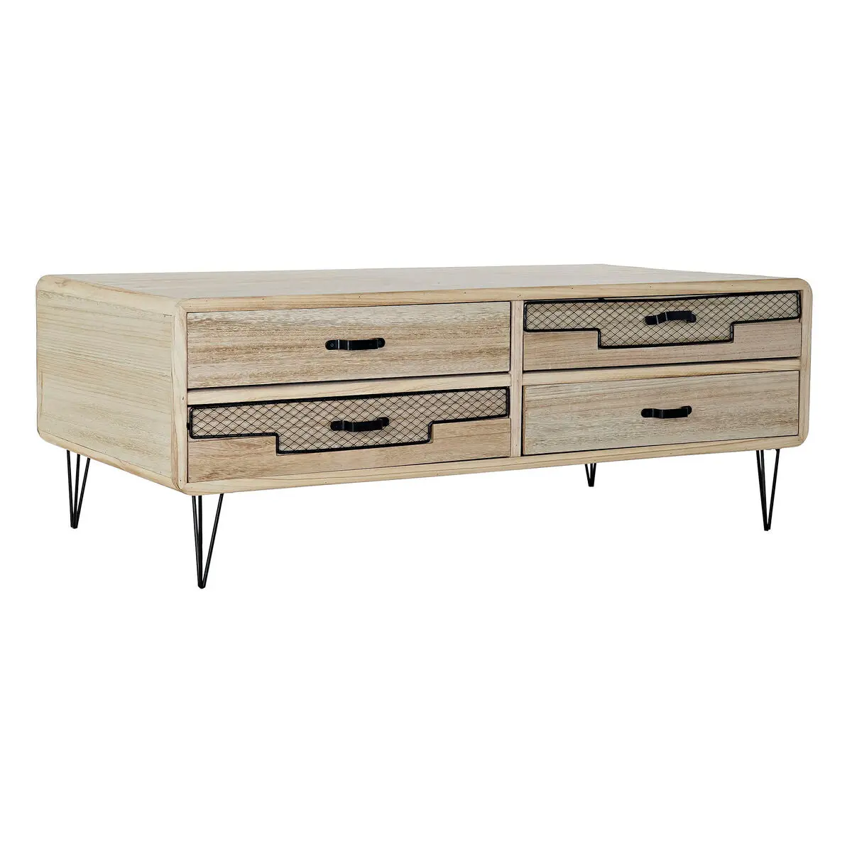 Tv Furniture Dkd Home Decor Metal Paolownia Wood (115 X 61 X 43 Cm) 1