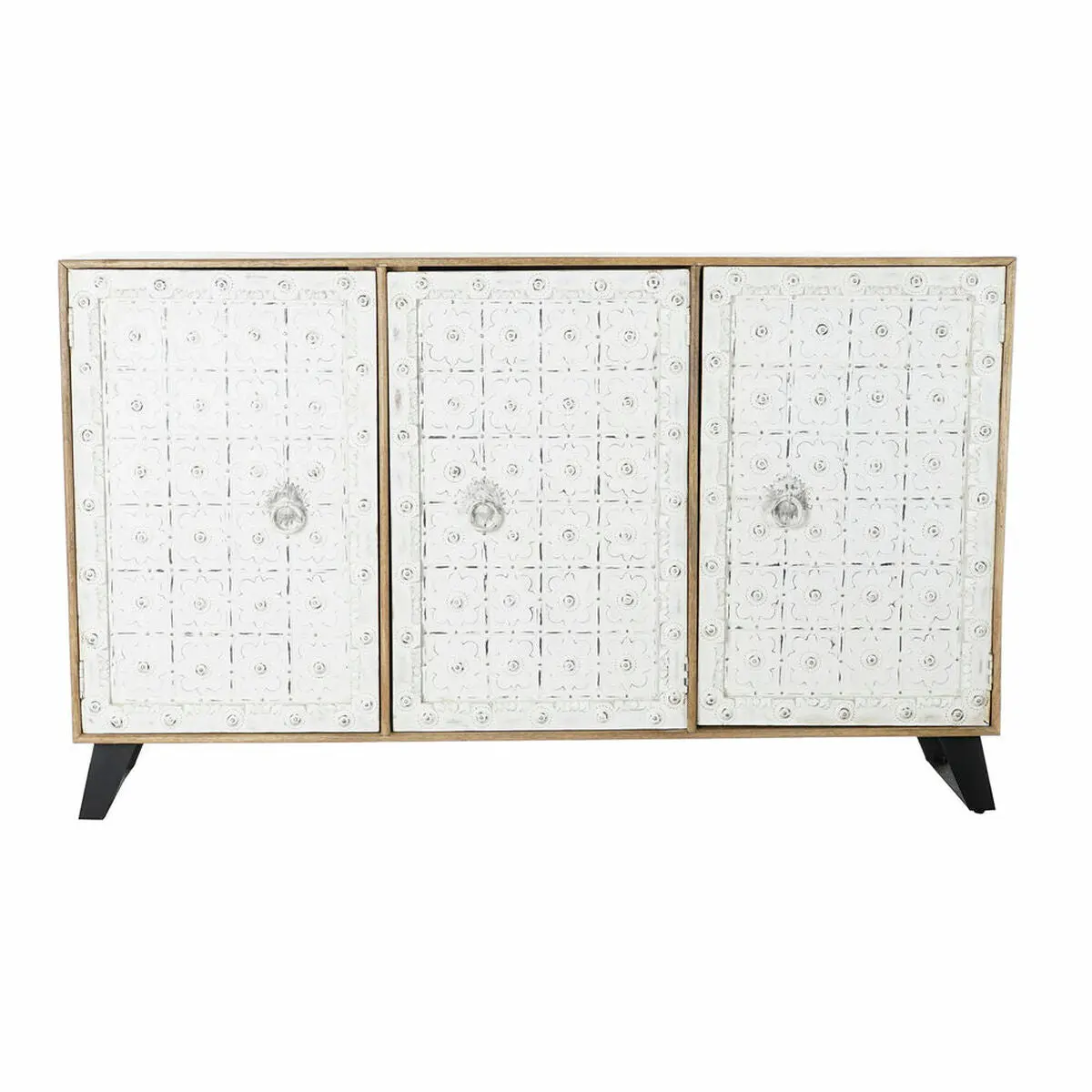 Sideboard Dkd Home Decor   White Natural Mango Wood 165 X 45 X 100 Cm 1