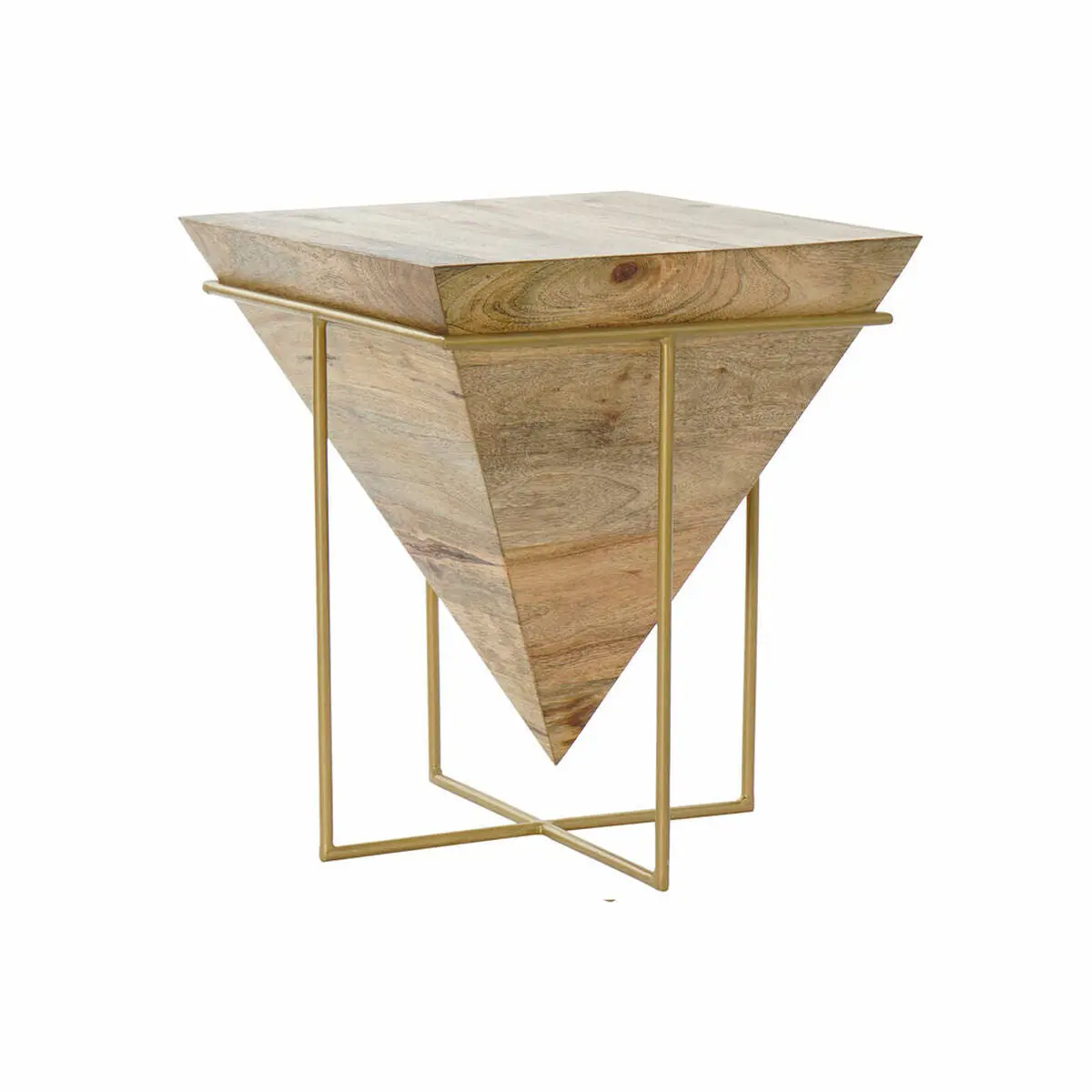 Side Table Dkd Home Decor Metal Mango Wood (40 X 40 X 45 Cm) 1