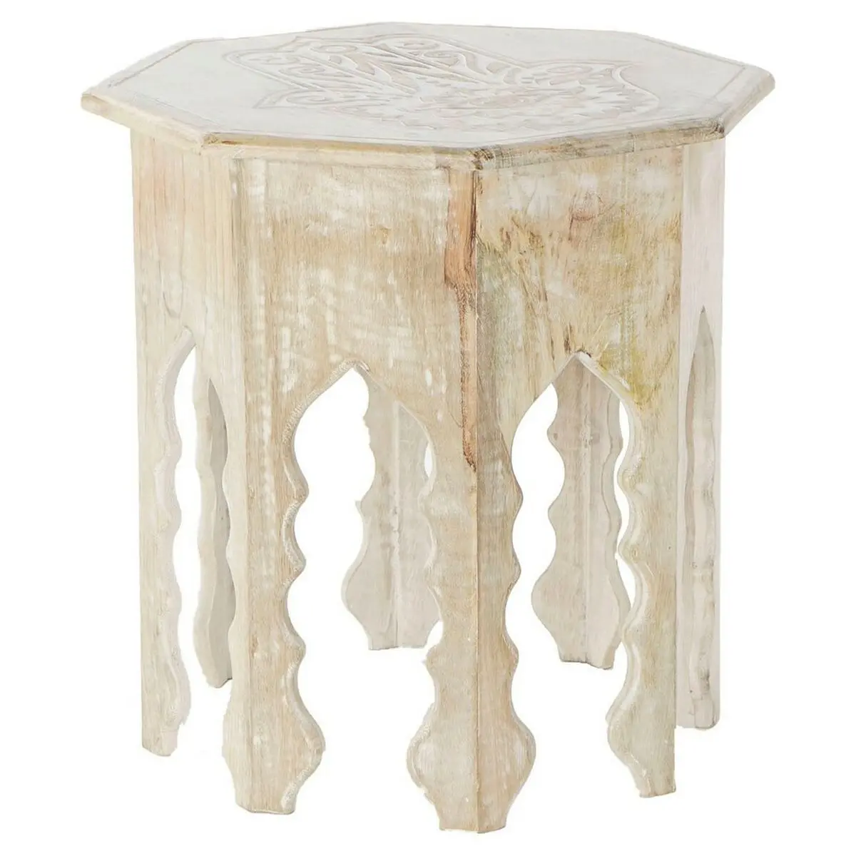 Side Table Dkd Home Decor Brown Wood Plastic Mango Wood 49 X 49 X 53,5 Cm 1