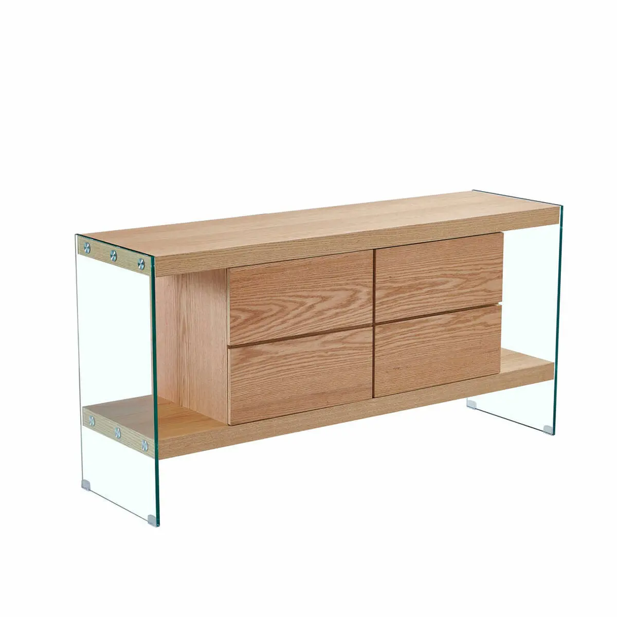 Sideboard Dkd Home Decor   Transparent Light Brown Crystal Mdf Wood 160 X 45 X 80 Cm 1