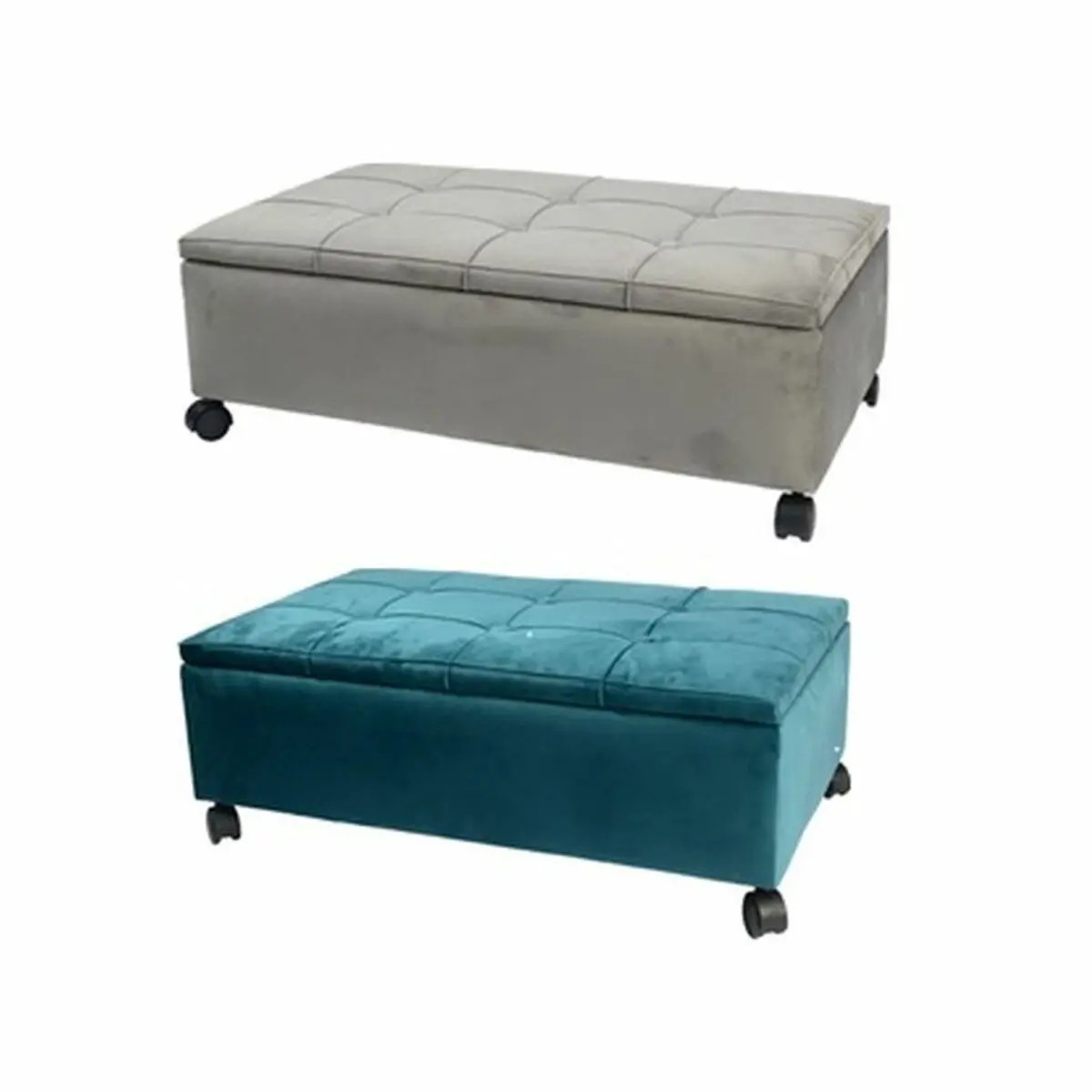 Bench Dkd Home Decor   70 X 39,5 X 24,5 Cm Grey Green Poplar (2 Units) 1