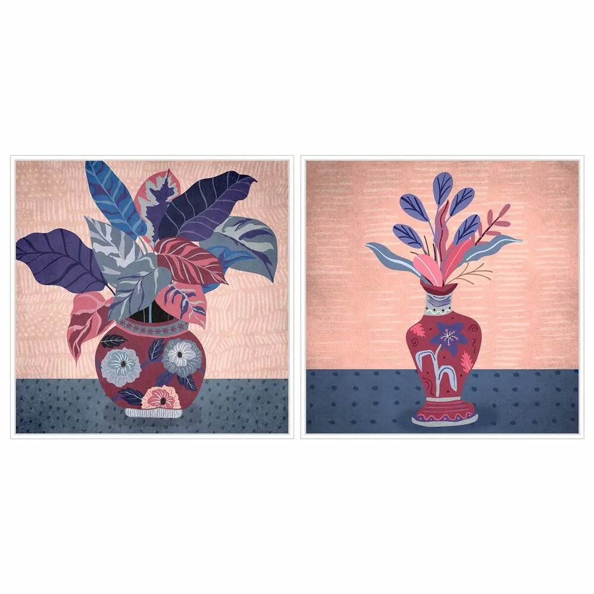 Canvas Dkd Home Decor Polystyrene Canvas 83 X 4,5 X 83 Cm (2 Pieces) 1