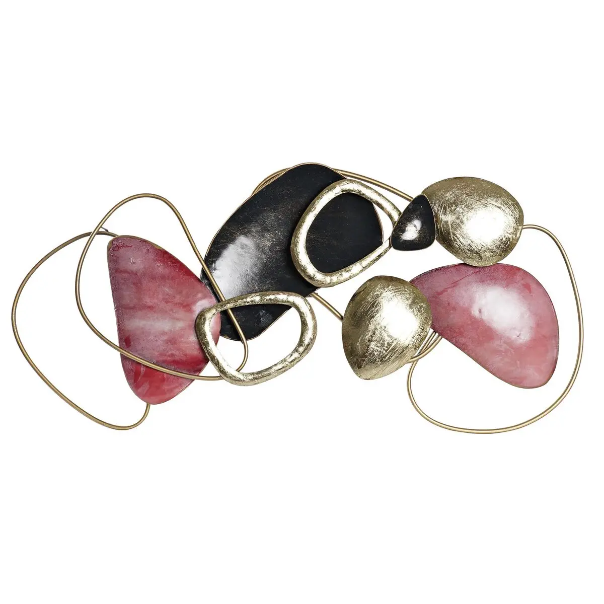 Wall Decoration Dkd Home Decor Red Golden Metal (105.4 X 8.3 X 50.2 Cm) 1