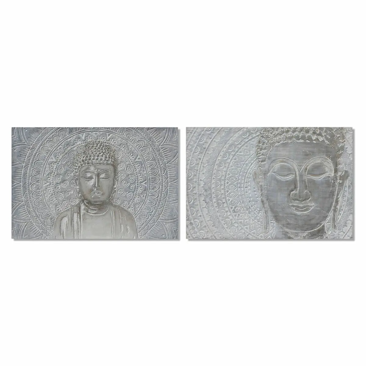 Painting Dkd Home Decor 120 X 2,8 X 80 Cm Buddha Oriental (2 Units) 1
