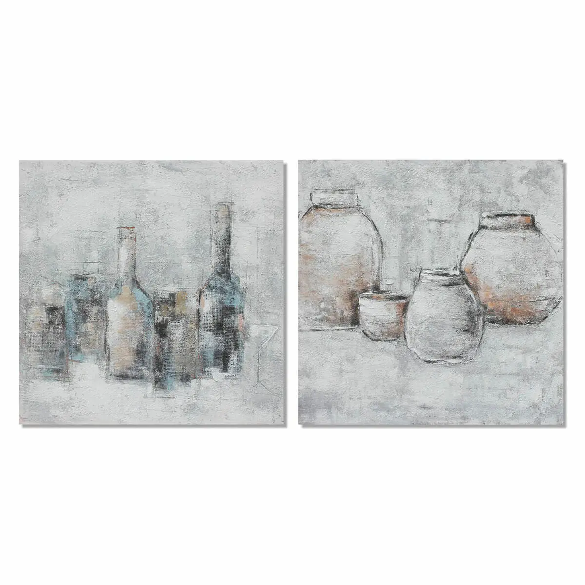 Canvas Dkd Home Decor Pinewood Canvas 100 X 2,8 X 100 Cm 1