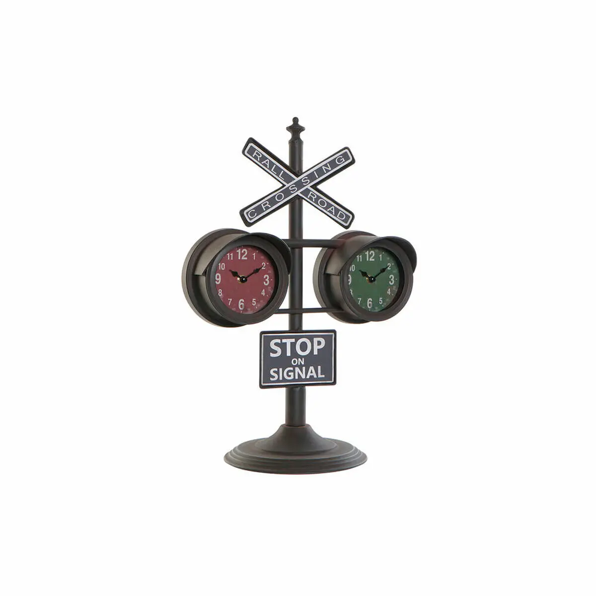 Table Clock Dkd Home Decor Black Vintage Traffic Lights 1