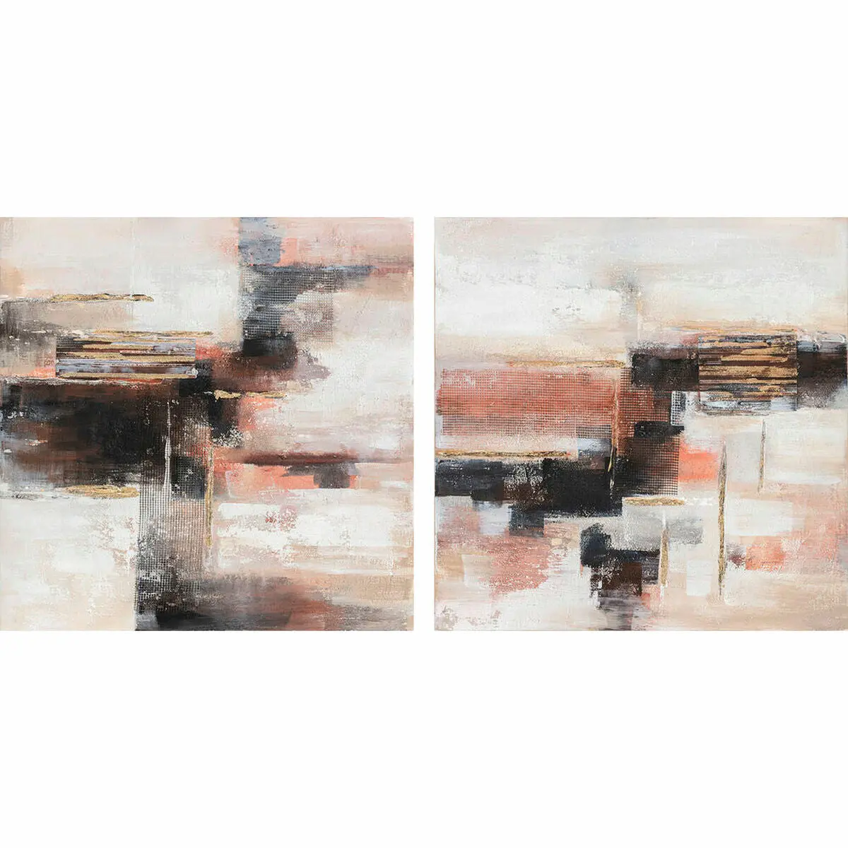 Canvas Dkd Home Decor Pinewood Canvas 90 X 2,4 X 90 Cm 1