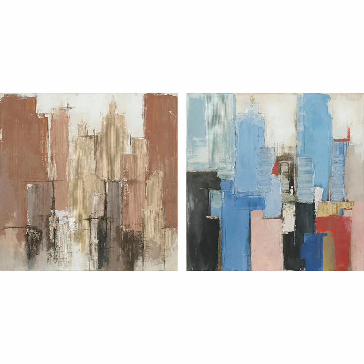 Canvas Dkd Home Decor Pinewood Canvas 100 X 2,4 X 100 Cm 1
