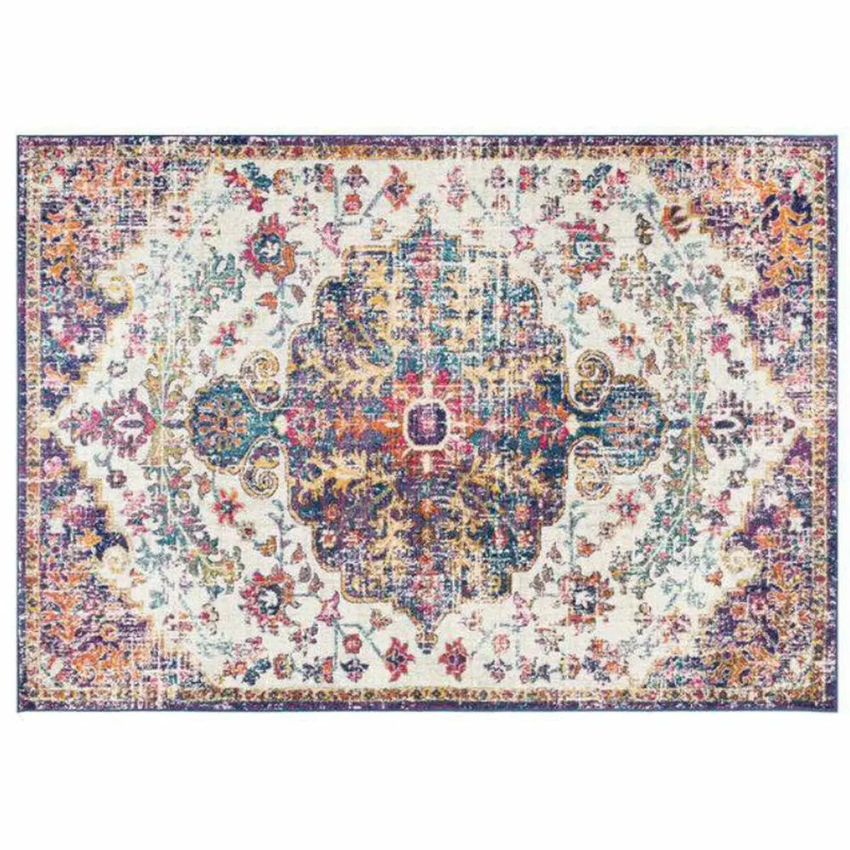 Carpet Dkd Home Decor Cotton Multicolour Chenille (120 X 180 X 1 Cm) 1