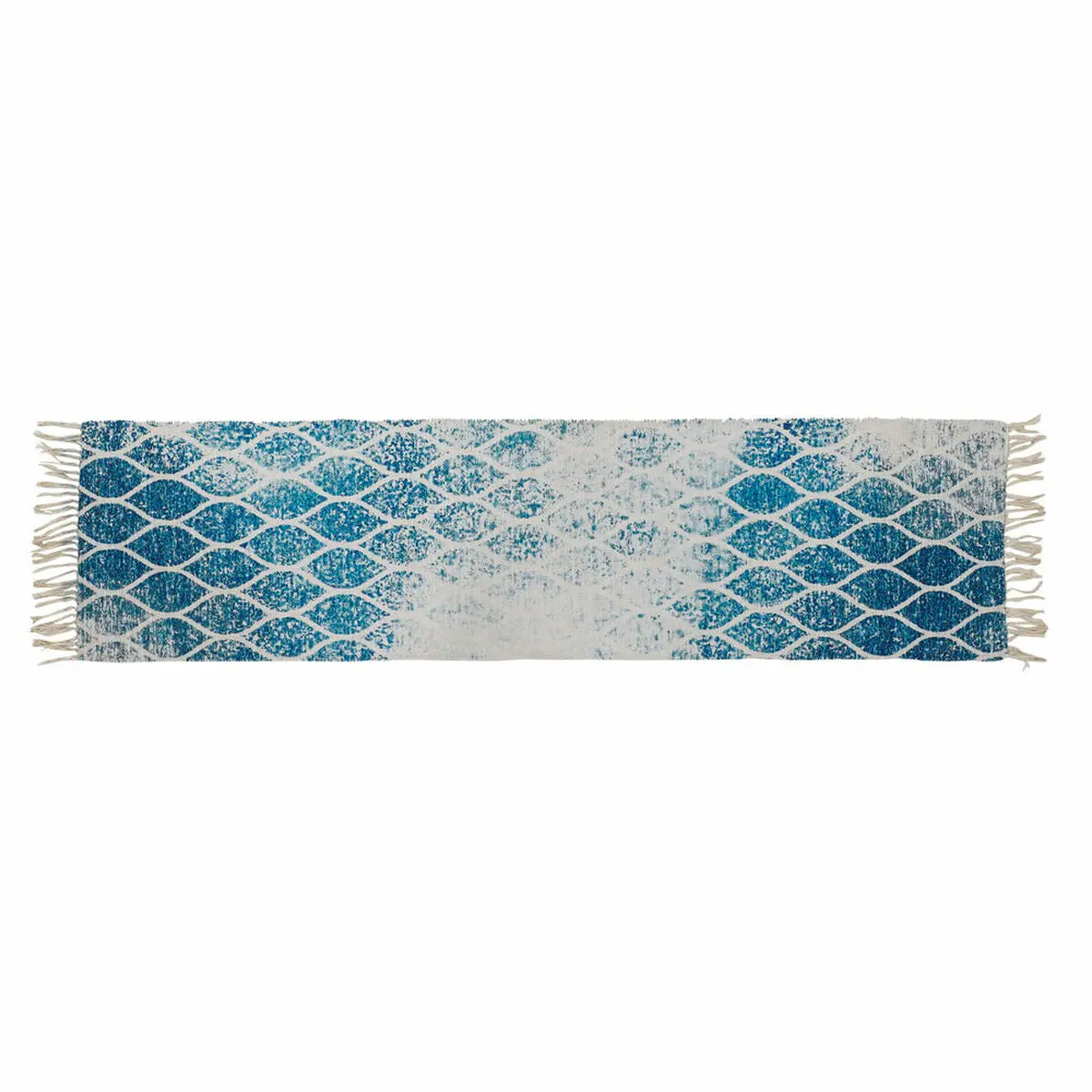 Carpet Dkd Home Decor Blue Cotton Chenille (60 X 240 X 1 Cm) 1
