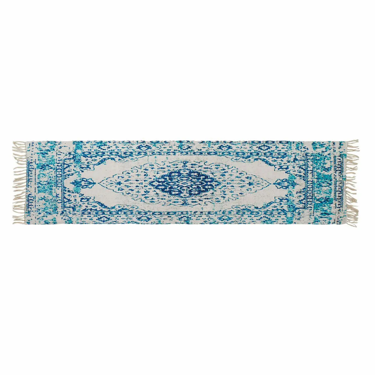 Carpet Dkd Home Decor Blue Cotton Chenille (60 X 240 X 1 Cm) 1