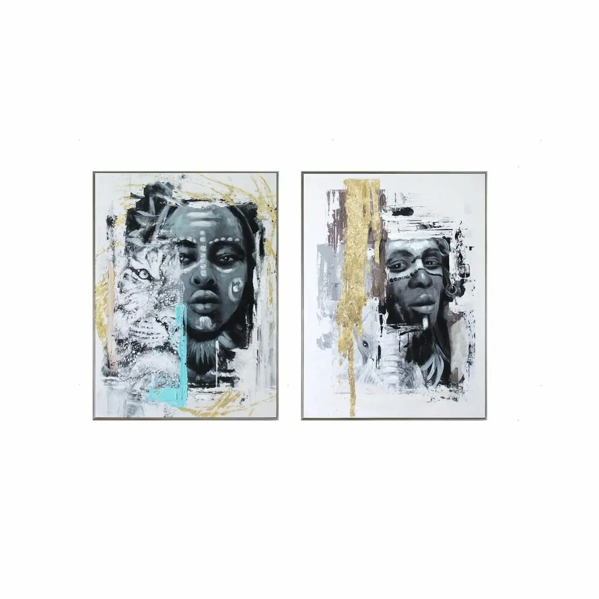 Canvas Dkd Home Decor Polystyrene Canvas 60 X 3,5 X 80 Cm 1