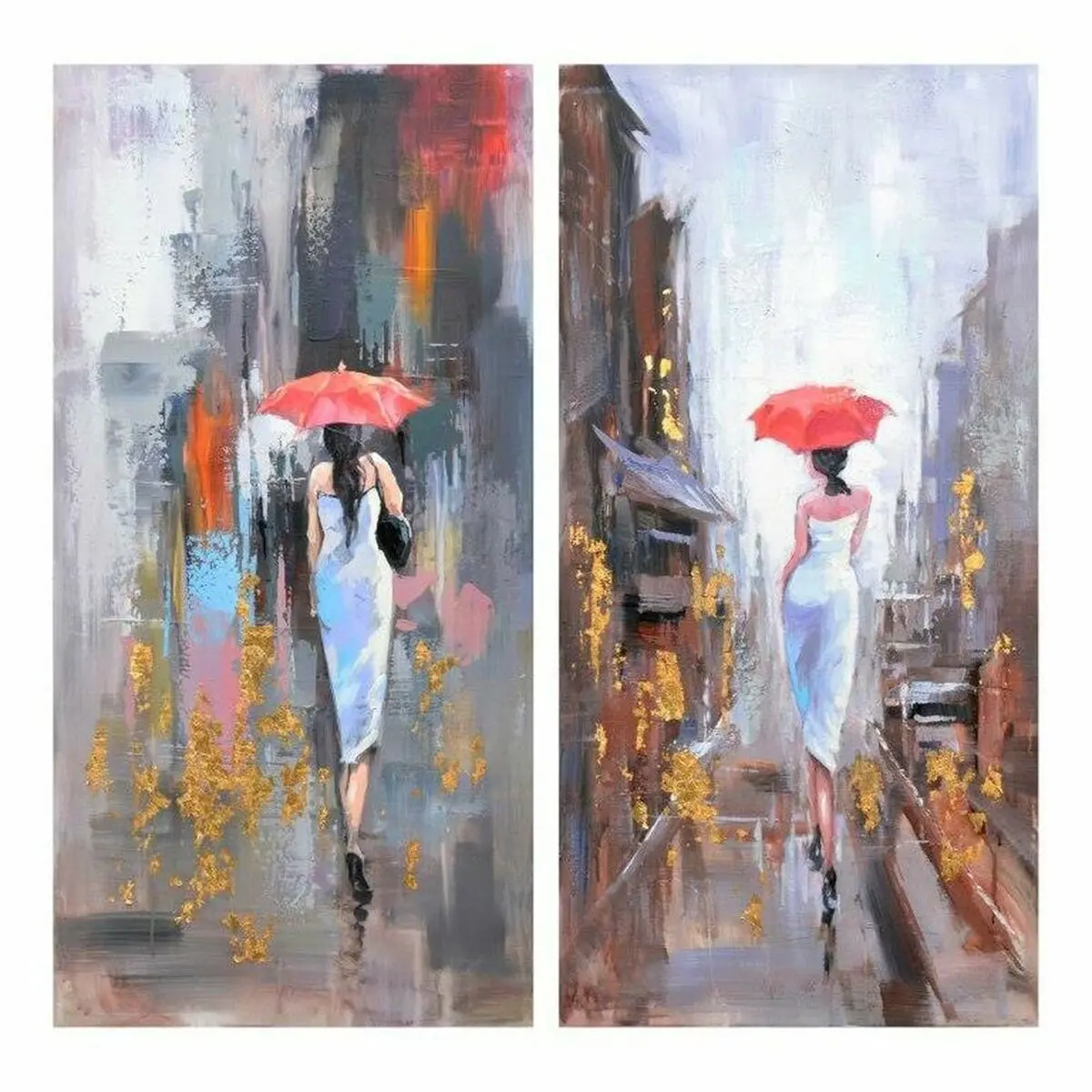 Painting Dkd Home Decor Umbrella 60 X 3 X 120 Cm Loft (2 Units) 1