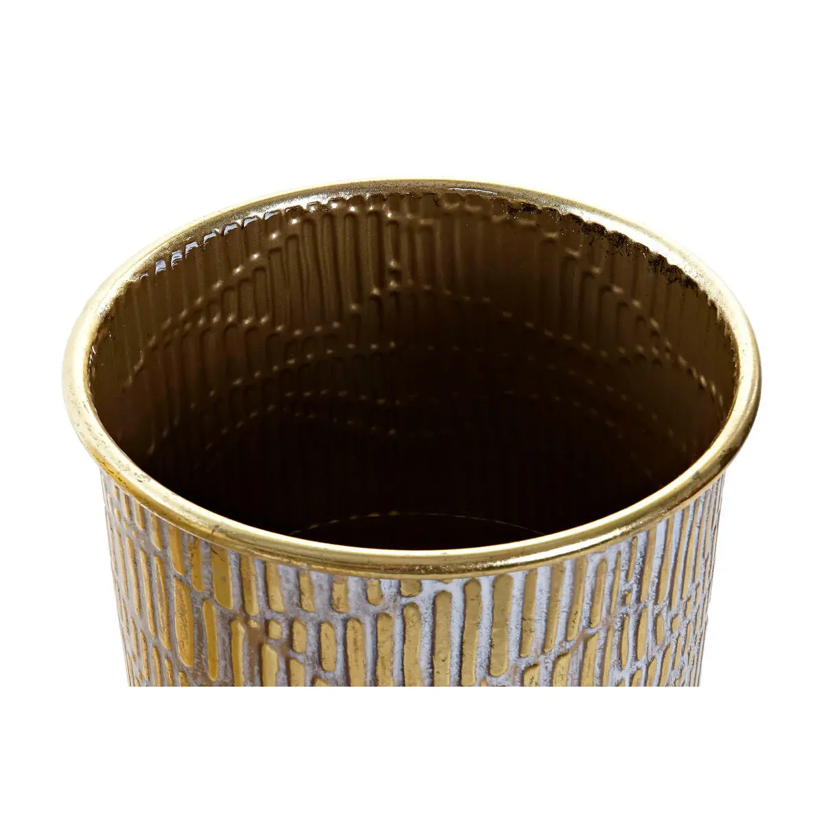 Planter Dkd Home Decor Golden Metal (2 Pcs) (28 X 28 X 30 Cm) 2