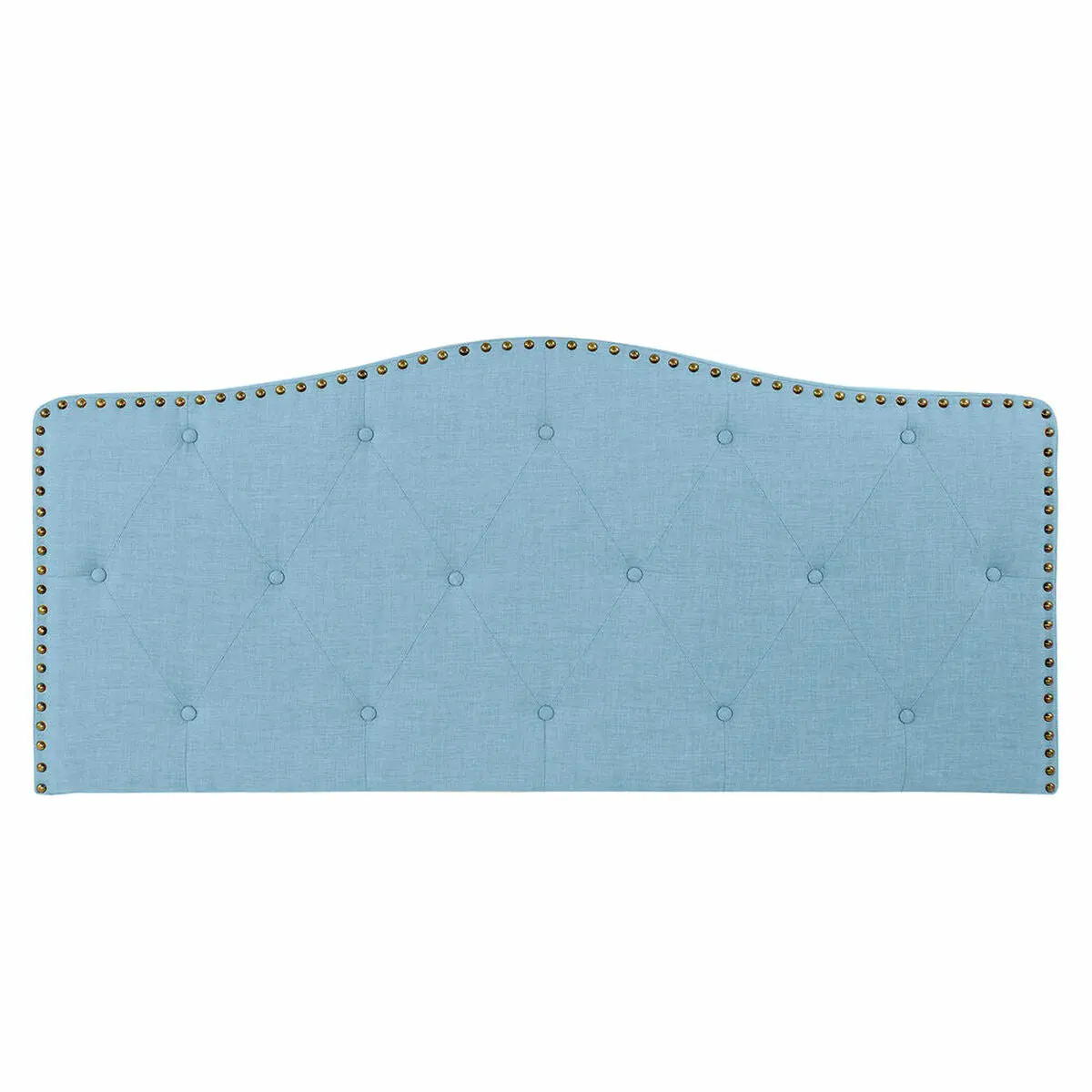 Headboard Dkd Home Decor Blue Beige Celeste Rubber Wood 146 X 6 X 68 Cm 1