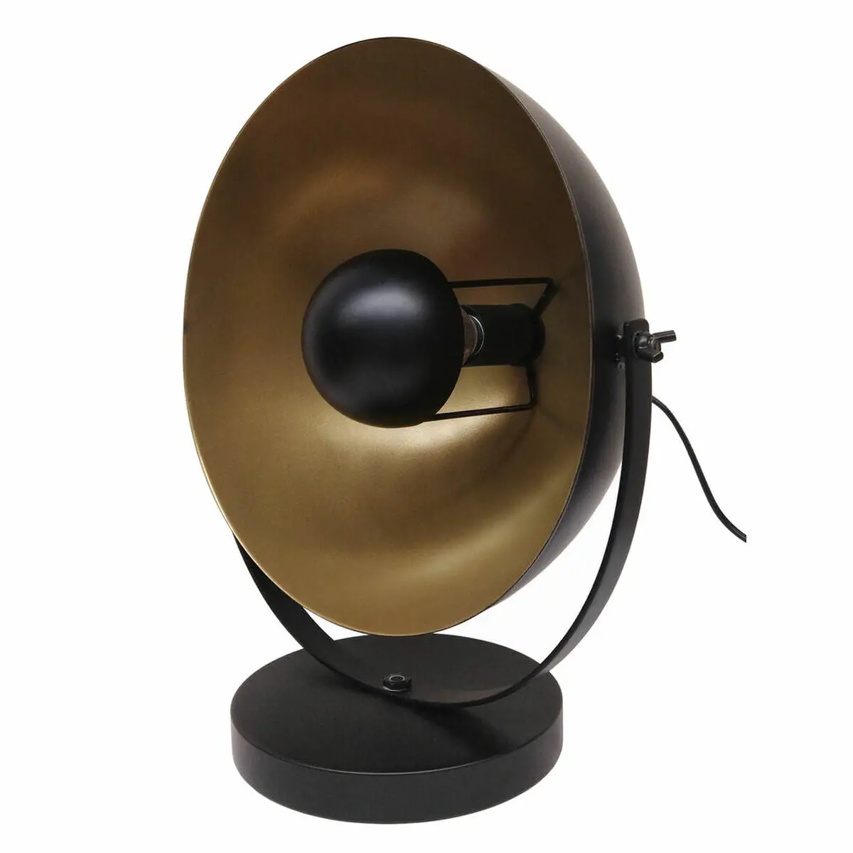 Desk Lamp Dkd Home Decor Black Golden Metal (34 X 22 X 35 Cm) 1