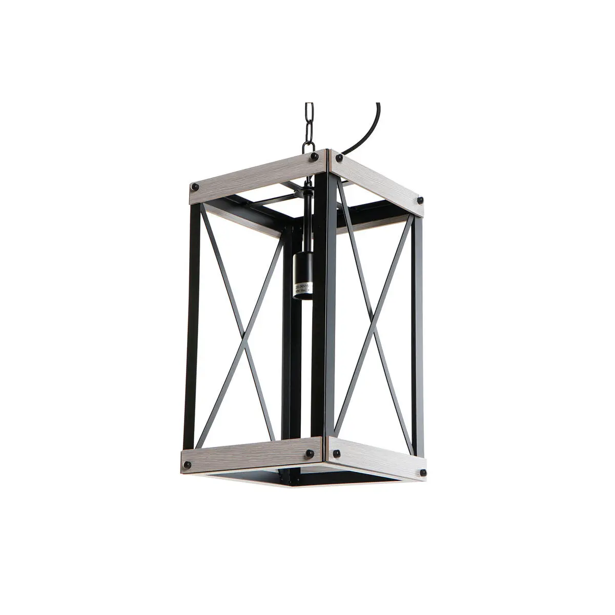 Ceiling Light Dkd Home Decor Black Metal Brown 220 V 50 W (25 X 25 X 43 Cm) 1