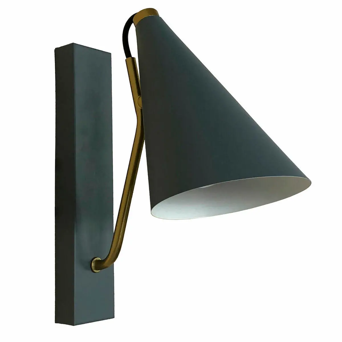 Desk Lamp Dkd Home Decor Blue Metal Golden (12 X 25 X 29 Cm) 1