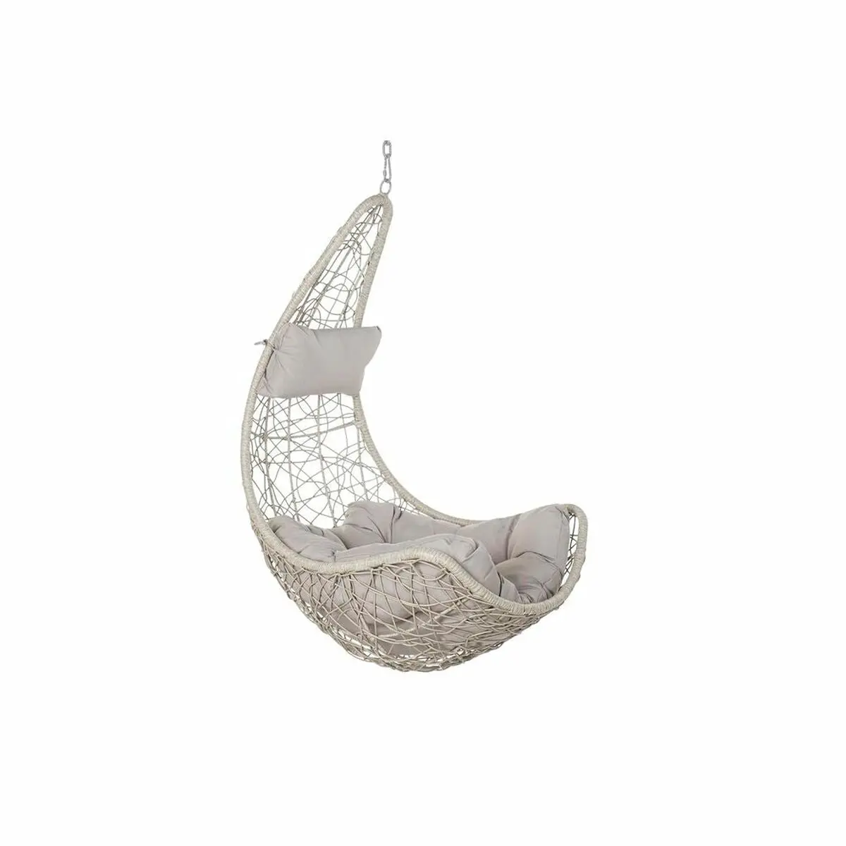 Hanging Garden Armchair Dkd Home Decor 82 X 75 X 125 Cm Metal Synthetic Rattan Light Grey (82 X 75 X 125 Cm) 1