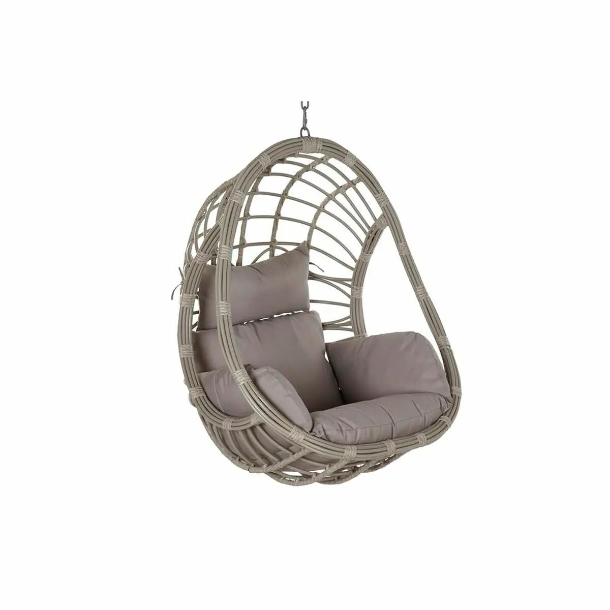 Hanging Garden Armchair Dkd Home Decor 90 X 70 X 110 Cm Grey Synthetic Rattan Aluminium (92 X 70 X 113 Cm) 1